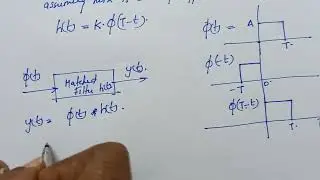 Numerical Problem related to Matched Filter