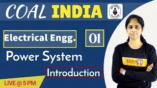 Class 01|| Coal India || Electricall Engg || by Deepa ma'am || Power System || Introduction