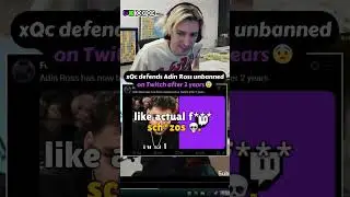 xQc reacts to Adin Ross UNBANNED On Twitch 😱 #xqc #adinross #twitch