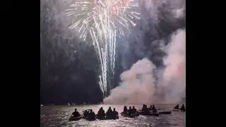 Fireworks float at Delmarva Board Sport Adventures