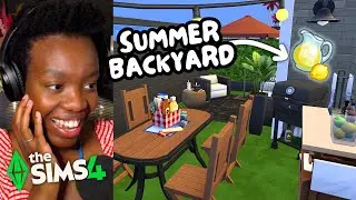 I tried to build a *realistic* backyard in the sims ☀️