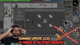 TIBIA - MUITO RUINS! VEJA AS SKILLS DAS ARMAS DE MS ! TEST SERVER SUMMER UPDATE 2025