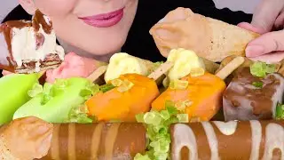 ICE CREAM TREATS - BIG ASSORTMENT 🍦 | No Talking | ASMR Mukbang - 먹방 | Real Eating Sounds