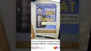 Jonathan Yabut's From Grit to Great Book#jonathanyabut#fromgruttogreat#lazada#motivationalbook