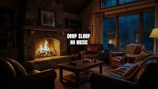 Relaxing Sleep ASMR &ndash; Quiet Stone Fireplace | Soft Fire Glow