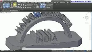 #AutoCAD TUTORIAL 2018   VASE TEXT, APPEARANCE