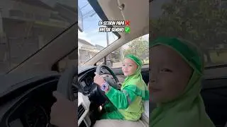 Anak paud belajar nyetir jangan di tiru ya kak🙏🥰 #shortviral #shortsvideo #shorts #trending #fyp