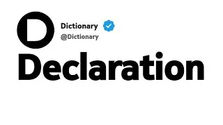 Declaration Synonyms | Similar Words 