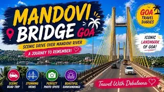 Madgaon to GOA Roads Vlog ৷৷ Mandovi River Bridge Minivlog ॥