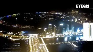 Dubai from Above Princess tower . sky camera is amazing view