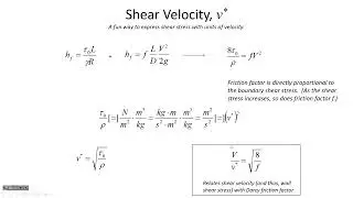 Boundary layer thickness, shear velocity, energy loss - CE 331, Class 3 (13 Jan 2023)