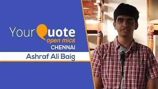 Common Bhai (Bai) by Ashraf Ali Baig | English Stand-Up Comedy | YQ - Chennai (Open Mic 10)