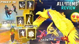 EVO SCAR 2.0 EMOTE VIDEO REVIEW FREE FIRE | OB36 ALL NEW EMOTES, SKEWING, ANIMATION REVIEW FREE FIRE