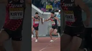 Relay madness 🤯 #running #athletics #worldrelays #bloopers #japan