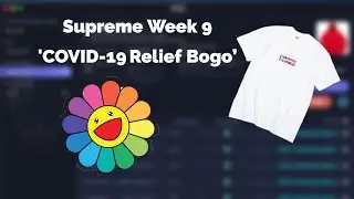 Supreme Covid-19 Relief Box Logo Live Cop (Kodai and Mek)