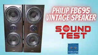 Philips FB 695 Sound Test Vintage Speaker Made in Belgium Year 1991