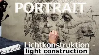 #PORTRAIT - LICHTKONSTRUKTION | Anatomie, Physiognomie - Studientechnik #zeichnenlernen #portraitart