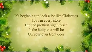 Michael Buble - It's Beginning to Look a Lot Like Christmas (lyrics)