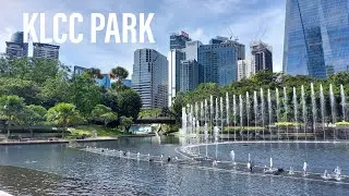 [4K] 🇲🇾 KLCC Park Morning Walk | Taman KLCC | Kuala Lumpur | Malaysia