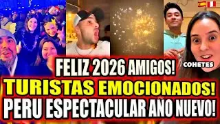 “EN PERU ES INCREIBLE!” 🌎 EXTRANJEROS ASOMBRADOS CELEBRACION FELIZ AÑO NUEVO 2026 EN PERU 