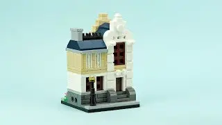 LEGO Mini Modular Townhouse. MOC Building Instructions.