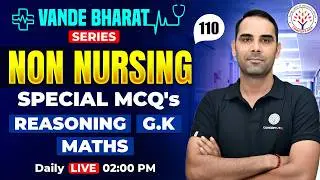 Non-Nursing Classes | Reasoning, GK, Maths | Vande Bharat Series #110 | Mahesh sir | CONCEPT RNA