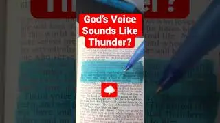 Does #Thunder Frighten #You ? So Should the #Word Of #God . John 12:27-29 #israel