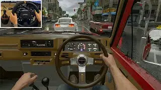 GTA 5 - Realistic Taxi Uber Job | Nissan Safari | POV Drive | Steering Wheel Gameplay