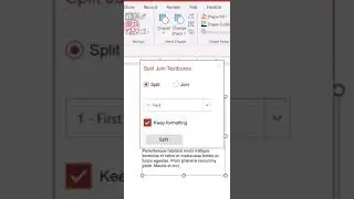 HOW TO SPLIT TEXT BOX IN POWERPOINT #shortvideo #viral #powerpoint #learning #shortvideo #shorts