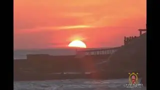 &ldquo;🌅 A crimson sun rises, blessing the horizon on Makara Sankranti ✨&rdquo;