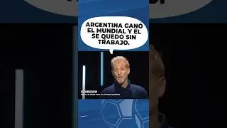 Este periodista anti Messi se qued&oacute; sin trabajo cuando argentina gan&oacute; el mundial #messi #futbol #cr7