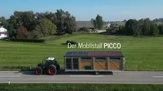 Mobilstall PICCO unterwegs auf der Stra&szlig;e