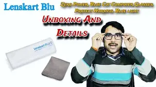 Lenskart Blu Blue Cut Computer Glasses Unboxing Review in hindi | Stylish, Anti Glare & UV Protect🔵🤓
