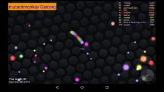 Mutantmonkey-Slither.io reaching 7th place (time lapse) |gameplay