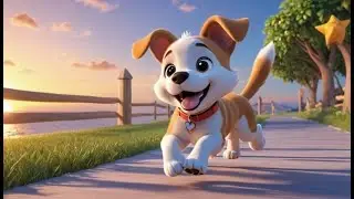 Happy Puppy Wags Tail | English Nursery Rhyme | Kids Songs | Baby Music