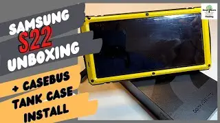Распаковка Samsung S22 ULTRA + установка чехла Casebus Tank