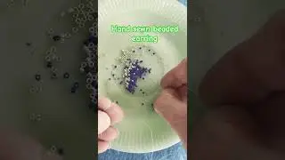 Making an earring using delica beads # #artisanmade #earrings #earrings #craftmade