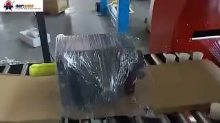 horizontal ring orbital film wrapping machine for inverter motor on board