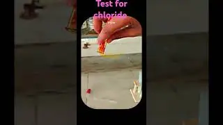 Confirmatory test for chloride radical