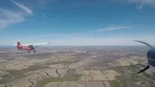 Aeronca Champ & Cessna 150 formation flying