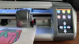 SKYCUT CH vinyl cutter with 5inch touch screen ,and QR scanner