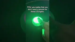 Battery-powered wireless led puck lights with color changing remote #led