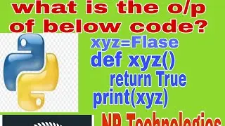 What is output of below program? | NP Technologies | python tutorials by NP Technologies | python