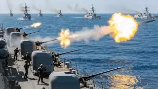 Venezuela Shocked! US Navy Test Fires New CIWS, 25mm, 50 cal, and 5-inch in the Atlantic Ocean