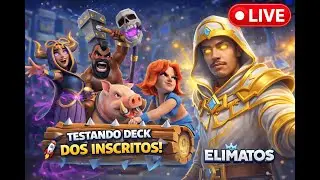 🔥 TESTANDO DECKS AO VIVO! QUAL DESSES REALMENTE FAZ SUBIR DE ARENA? #clashroyale