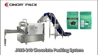 JR824 Chocolate Quad Seal Pouch Packing Machine_S elevator_Bag Blowing @Germany