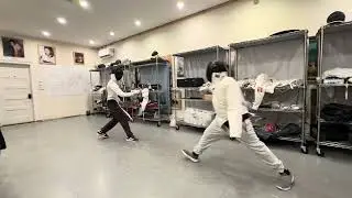 Ethen vs Jason Epee Fencing
