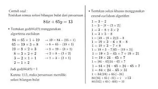 persamaan diophentine 2 variabel dan 3 variabel 