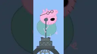 Daddy Pig is scared of heights 😰 Peppa Pig is now playing on Netflix!