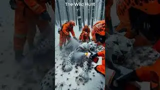Rescue Team Helps White Leopard Covered in Millions of Barnacles